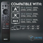 Genuine Oem Sony Rmf-tx910u Voice Remote Control Backlight 1-016-949-23