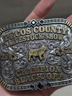 Vintage Style Livestock Show Belt Buckle Custom Trophy Western Cowboy Rodeo