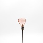 Antique Pink Faceted Glass Crystal Hatpin Hat Pin