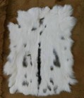 5pcs Real Farm Rabbit Skin Pelts Fur Hides Natural Soft Leather Tanned Diy Craft