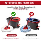 4 Pack Mop Heads Replacements For O-ceda Easy Wrin Spin System  Microfiber Re   