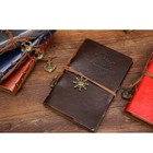 Retro Cover Refillable Blank Line Spiral Notebook Pendants