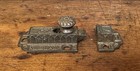  2141   two Matching Antique Cast Iron Late 1800s Eastlake Cupboard Latches Comple