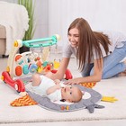 Cute Stone Baby Play Gym Learning Walker Piano Musical Activity Center Play Mat