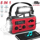 Solar Radio Emergency Hand Crank 100000mah Am fm Weather Radio With Flashlight