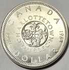 1964  800 Silver Proof Like Canada Dollar Confederation Conferences Unc