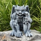 Gothic Gargoyle Sculpture Figurine - Stone Decor Statue For Indoor   Outdoor Use