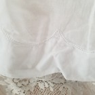 Antique Vintage White Cotton Clothing Victorian Child Girl Dress Gown Doll Baby