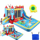 Kids Inflatable Bounce House water Park Water Slide Climbing jumping Splash Pool
