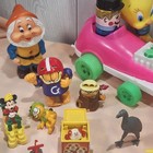 Vintage Loose Toy Lot Plastic Metal Rubber Kitschy Novelty Nostalgic