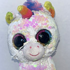 Pixy Unicorn Sequin Ty Beanie Babies Plush 6 