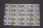 Bulk Lot Of 20 Mississippi License Plates - State Seal Brown License Plate Tags