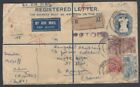 Aop Burma Dlo Rangoon  2    Boxed Refuse On 1953 Registered Cover