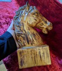 Vtg Horse Head Statue Figurine Ceramic Modern Contemporary 13  Mlm 80s Rare Nice