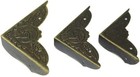 20 Pcs Vintage Bronze Corner Protectors Decorative Metal Size Side-length 1-3 4 