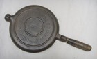 Antique Wagner Sidney O Cast Iron Waffle Maker Pat  1892 No Base