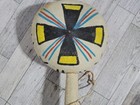 Vintage Painted Gourd Rattle Folk Art  Rattle  Native American Hopi 