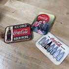Lot Of 3 Assorted Classic Coca Cola Fridge Sign Magnets New