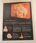 Original Vintage Marilyn Monroe Westmores Of Hollywood Tru-glo Ad Page 1954