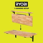 Ryobi Stowaway Wall Mounted Folding Workbench Table