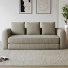 91  Chenille Convertible Sofa Bed Couch 3 Seater Living Room Spring Foam No Slip