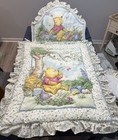 Vintage Winnie The Pooh Classic Crib Bedding 9 Piece-1995 Disney Red Calliope