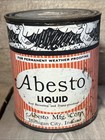 Vintage Abesto Corp  Duck Graphic Tin Can Michigan City Indiana Weatherproofing