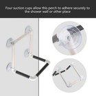 Portable Parrots Birds Perch With Suction Cups Window Shower Bath Wall Plastic