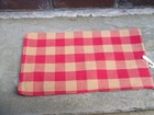Colonial Checked Towel Cotton Tavern Plaid Red Tan Check 18th C Harvest Kitchen