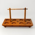 Blakely Oil   Gas Arizona Cactus Wood Tray For Glasses Vtg