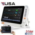 10 Portable Multi-parameter Patient Monitor - Ecg Nibp Resp Temp Spo2 Pr