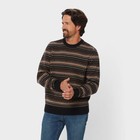 Men s Lambswool Fair Isle Crew Sweater color   Black Fair Isle 
