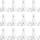 12 Pack Plastic Easel Stand Display Card Plate Stands Photo Holder Picture Fr   
