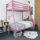 Twin Over Full Bunk Beds Kids Boys Girls Bedroom Furniture W  Ladder Loft Metal