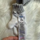 Jacadi Silver Knit And Fleece Mitten 2t