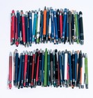 100ct Bulk Wholesale Mixed Lot Misprint Ball Point Retractable Metal Click Pens