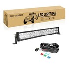  22  120w Led Light Bar Flood spot Combo Beam Car 22in 120w   Wire Kit