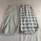 Amazon Essentials Baby Fleece Sleep Sack 2 Pack Grey Plaid 0-6 Months