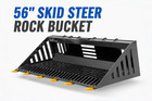 56 rock Bucket Attachment Compatible With Bobcat Skid Steer Loader Free Shipping
