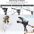 184cm Carbon Fiber Monopod Video Head Kit Fluid Head Tripod W tripod Feet