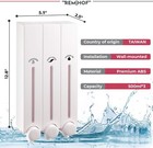500ml  16 9oz  X 3 Chamber- Wall Mounted Shower Soap Dispenser