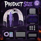 Halloween Lighted Archway Tunnel Kit - 3-arch Outdoor Frame With Giant 49 2  Plu