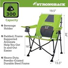 Strongback Camping Chair Guru With Lumbar Support  Lime Green