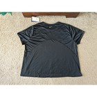Nwt Dri-fit Running Shirt Womens 3x Black Performance Workout Hiking Av7922-010