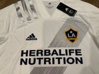 New 2020 21 Adidas La Galaxy Mls Home Soccer Match Jersey White Silver Sz L