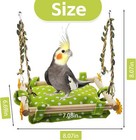 Bird Toy Climbing Hammock Nest Hanging Bird Bed For Cage Wooden Perch Stand Swin