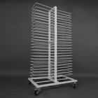 50 Shelves Steel White 4 Wheels Drying Rack For Doors shelves paint Shops