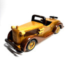Vintage Handcrafted Model Wooden Car Classic Convertible Large  14  Long 