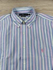 Polo Ralph Lauren Mens 17 1 2 - 34 35 Dress Shirt Blue Yarmouth Pinpoint Oxford