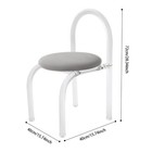 Modern Acrylic Vanity Makeup Chair Minimalist Dining Chair Bedroom Dining Room